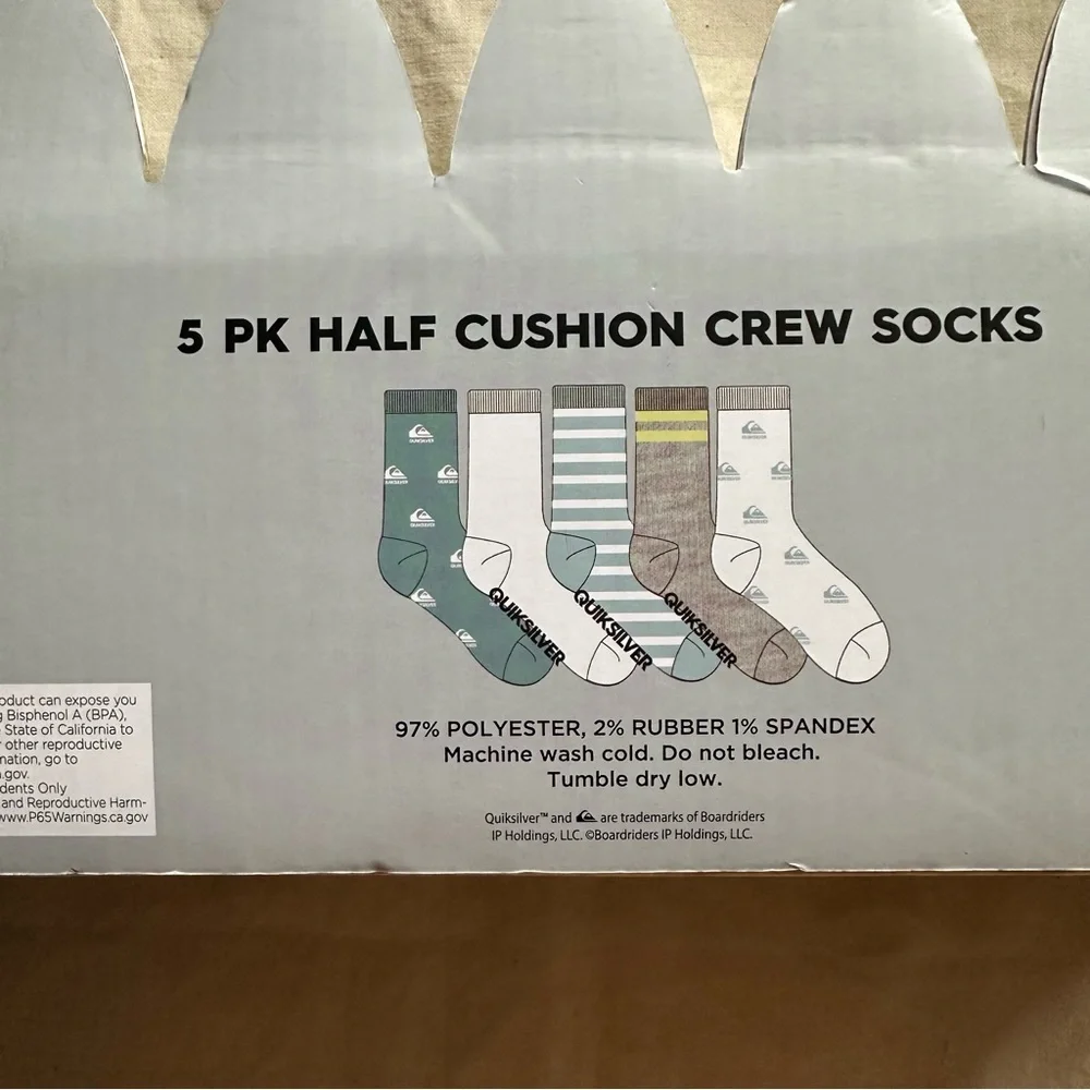 Quicksilver Crew Socks Set
